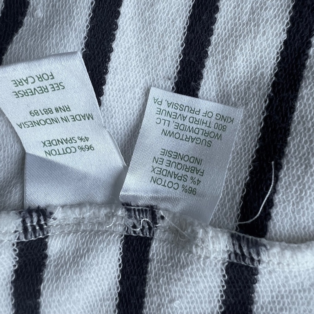 Lilly Pulitzer Women's Zip-Up Jacket, Navy Striped, Cotton, Size XXS - Picture 7 of 8